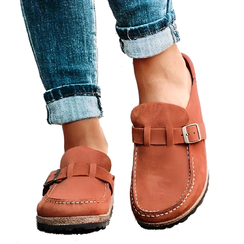 Herlinde | Women's Stylish City Sandals with Comfortable Cork Footbed-Metro Lane Plaza