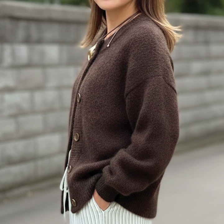 Strickjacke mit Knopfleiste für Damen