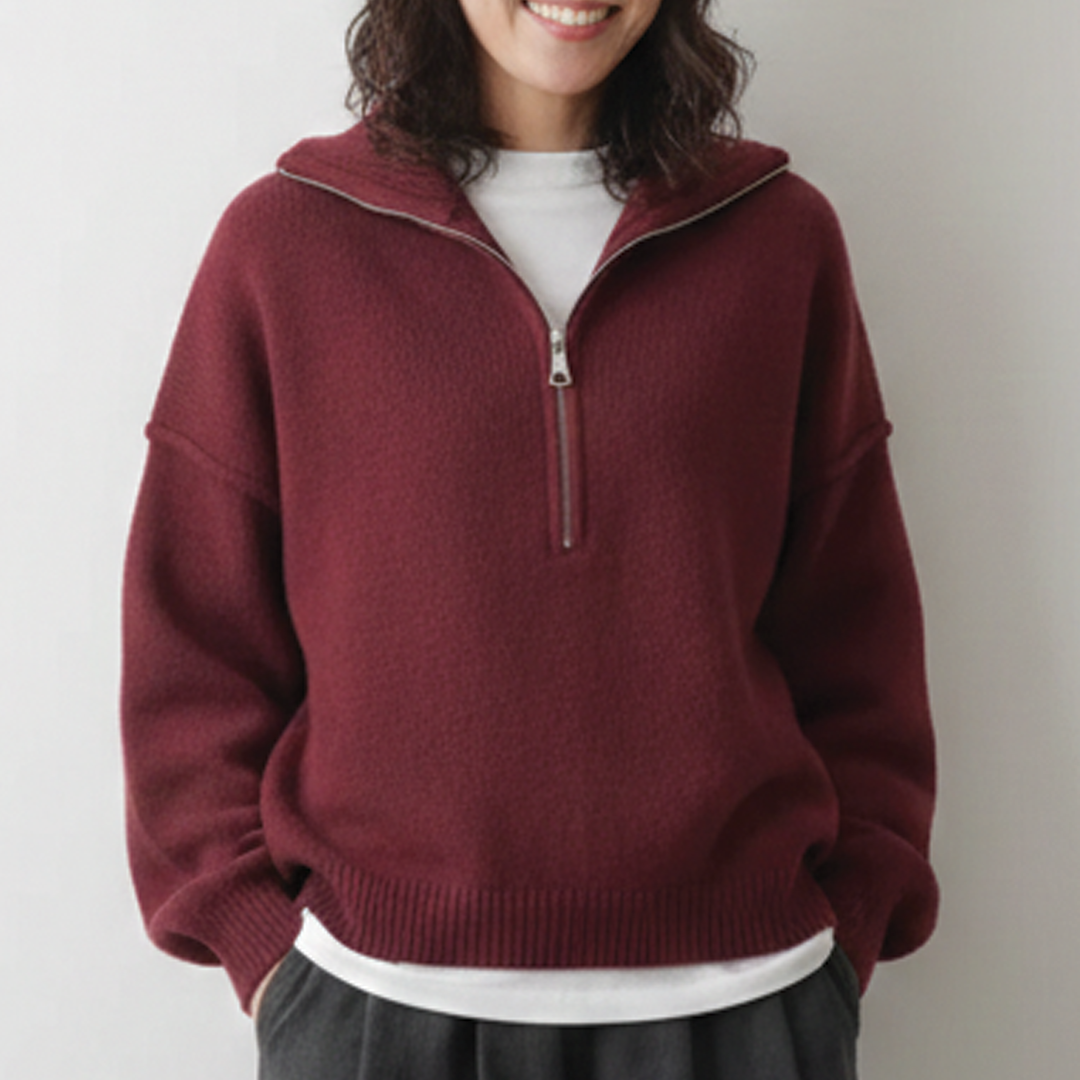 Maglione da donna in maglia a collo alto