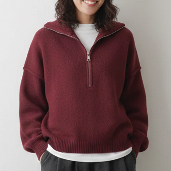 Maglione da donna in maglia a collo alto