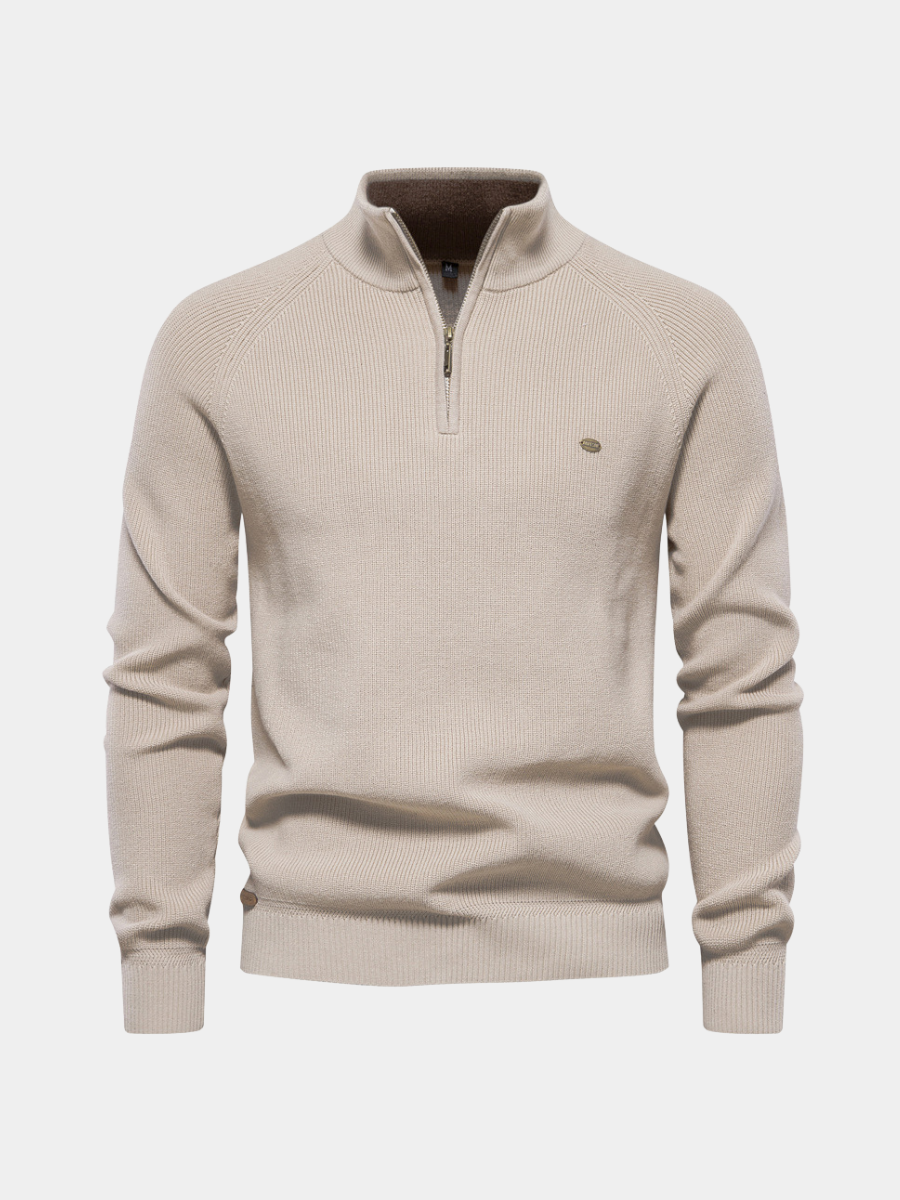 Men's Half-Zip Casual Sweater