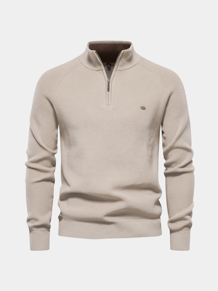 Men's Half-Zip Casual Sweater