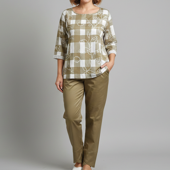 Ava | Women's Two-Piece Outfit Set-Metro Lane Plaza