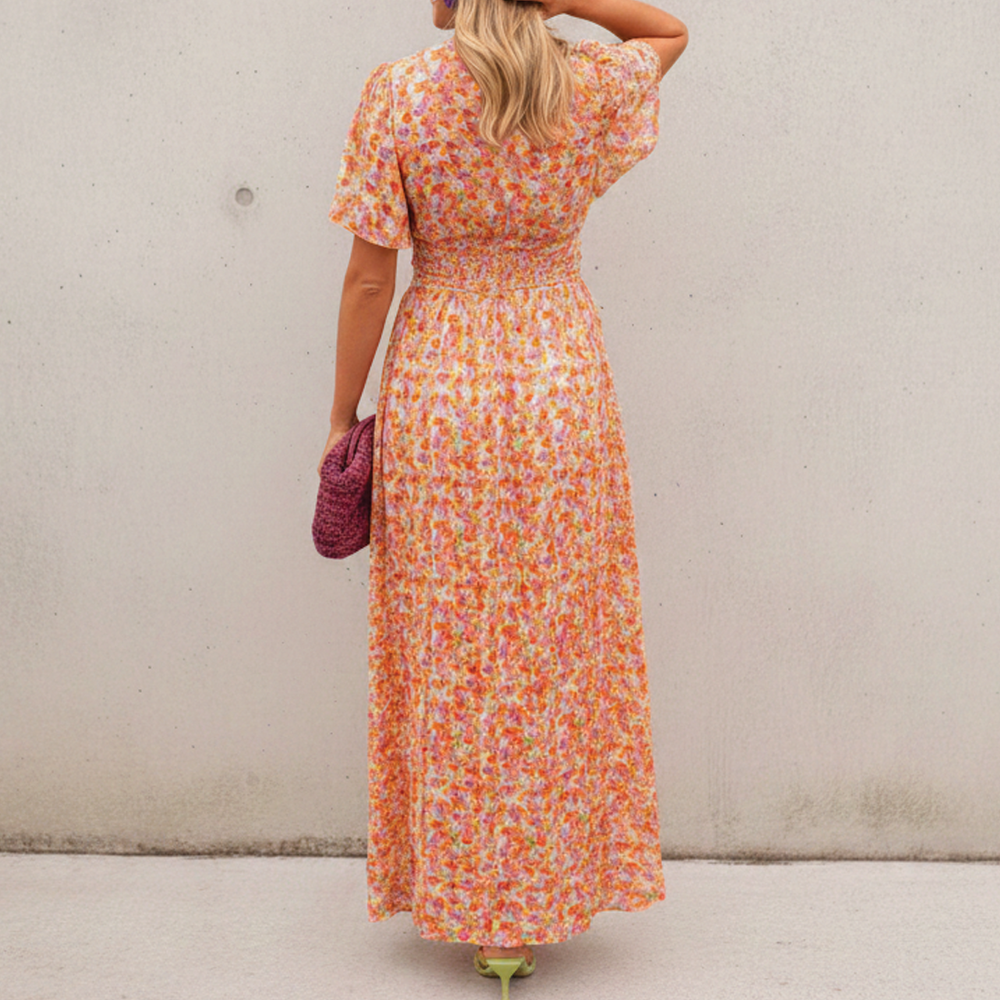 Alice | Women's Floral Maxi Dress - Elegant Summer Style-Metro Lane Plaza