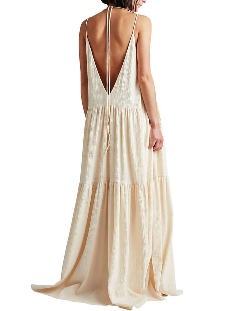 Evelyn | Women's Sleeveless Maxi Sundress-Metro Lane Plaza