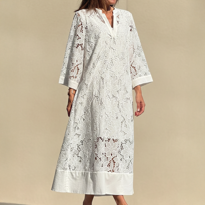 Avery | Women's Lace Layered Dress-Metro Lane Plaza