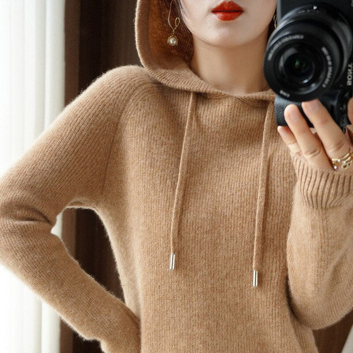 Women's Comfortable Knit Stylish Hoodie-Metro Lane Plaza