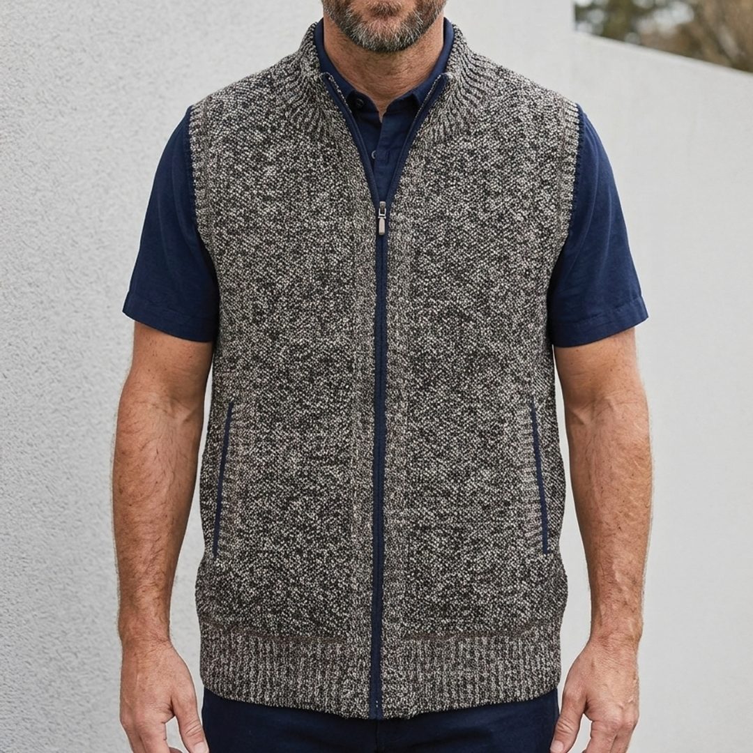 Men's Zip-Up Sweater Vest