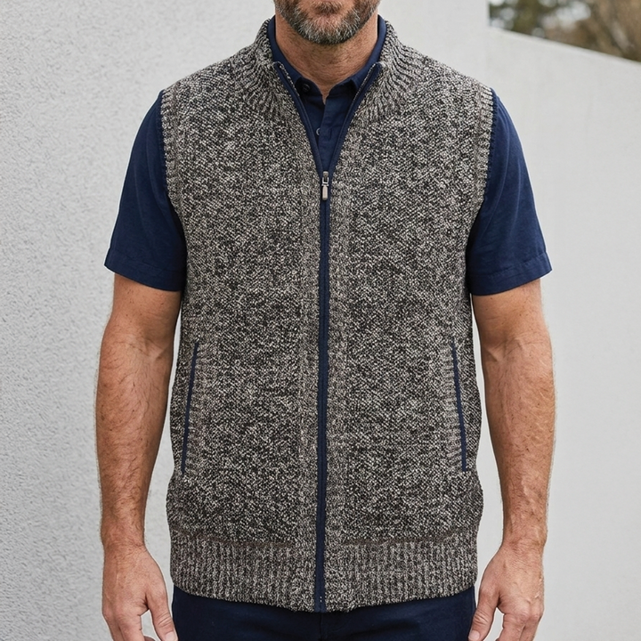 Men's Zip-Up Sweater Vest