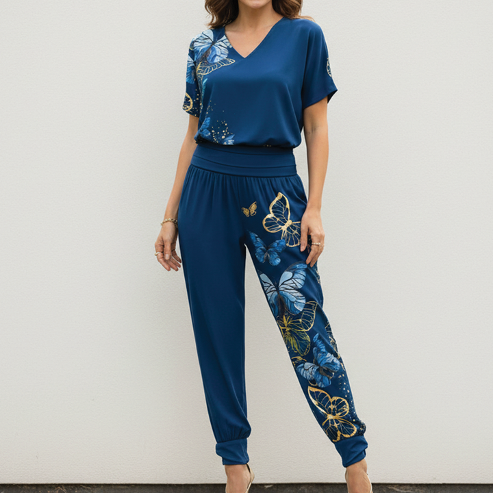 Alaia | Women's Blouse and Pants Set-Metro Lane Plaza