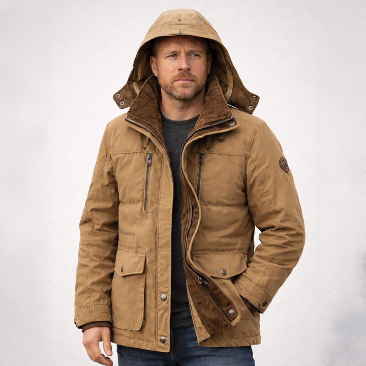 Warme Herren-Winterjacke