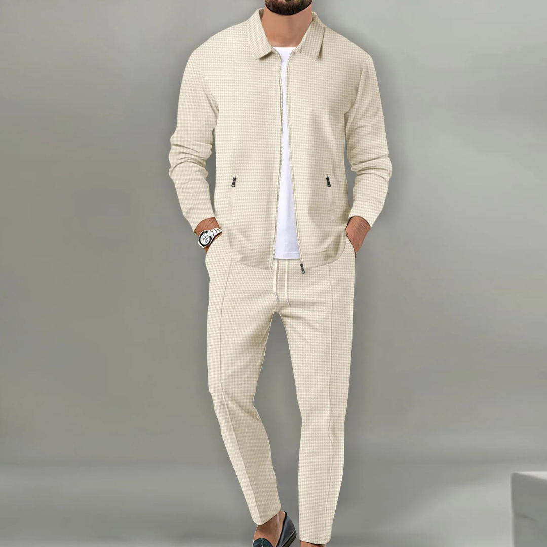 Classic Men's Cardigan Complete Set-Metro Lane Plaza