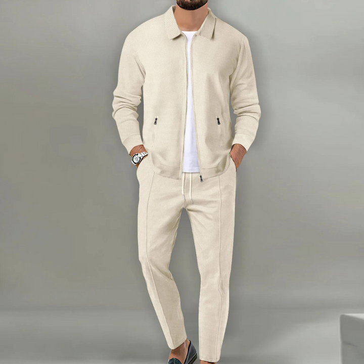 Classic Men's Cardigan Complete Set-Metro Lane Plaza
