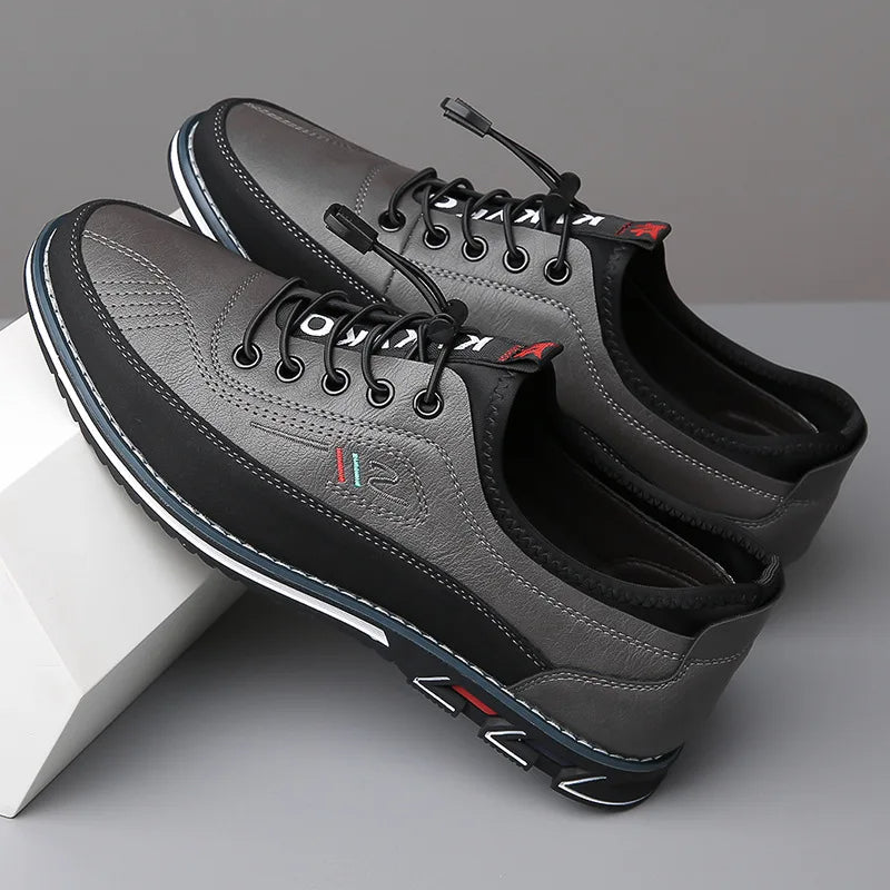 Men's Classic Low-Top Lace-Up Casual Shoes-Metro Lane Plaza