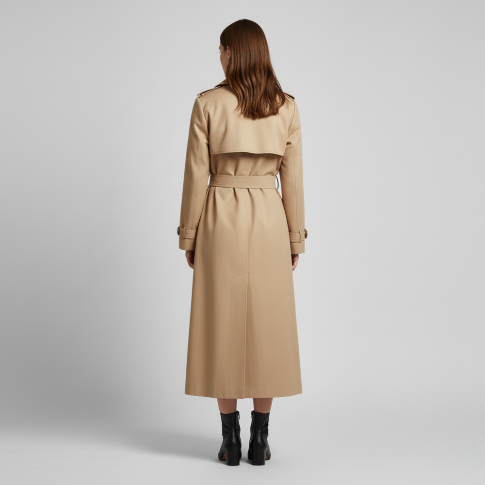 Olivia | Women's Classic Trench Coat-Metro Lane Plaza