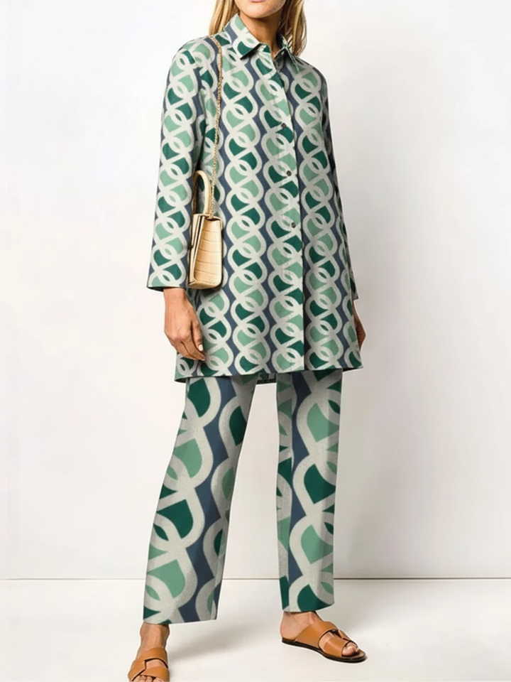 Michelle | Women's Two-Piece Outfit Set-Metro Lane Plaza