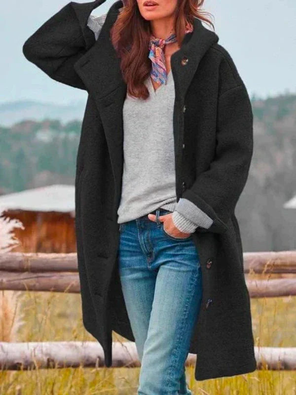 Cappotto invernale lungo ed elegante da donna