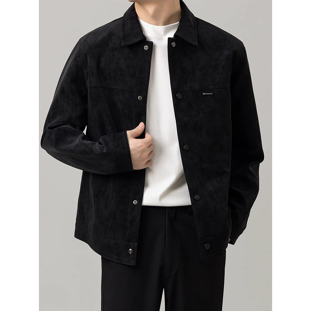 Giacca camicia da uomo con bottoni