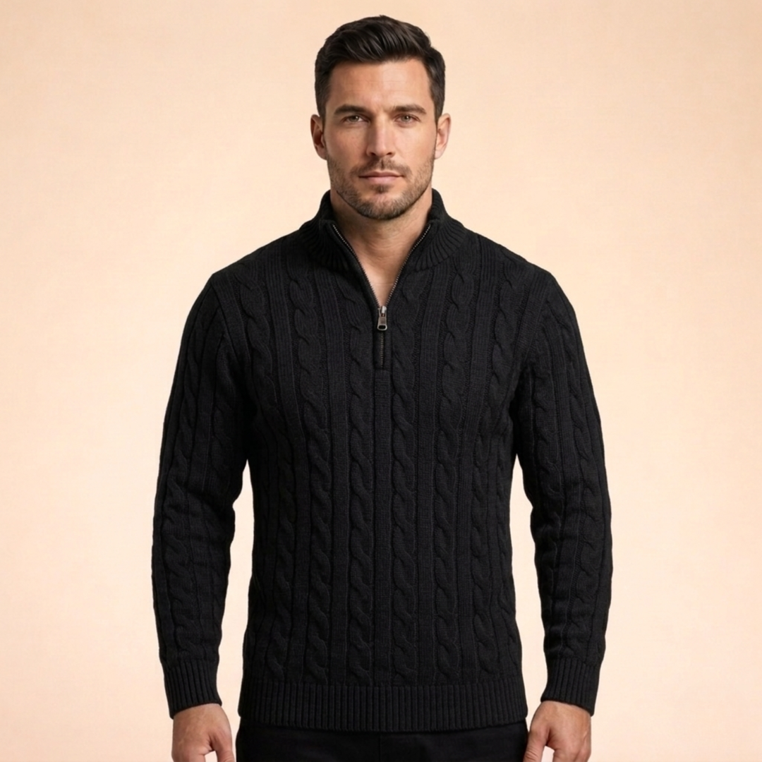 Alexander | Men's Soft, Warm & Timeless Wool Sweater-Metro Lane Plaza