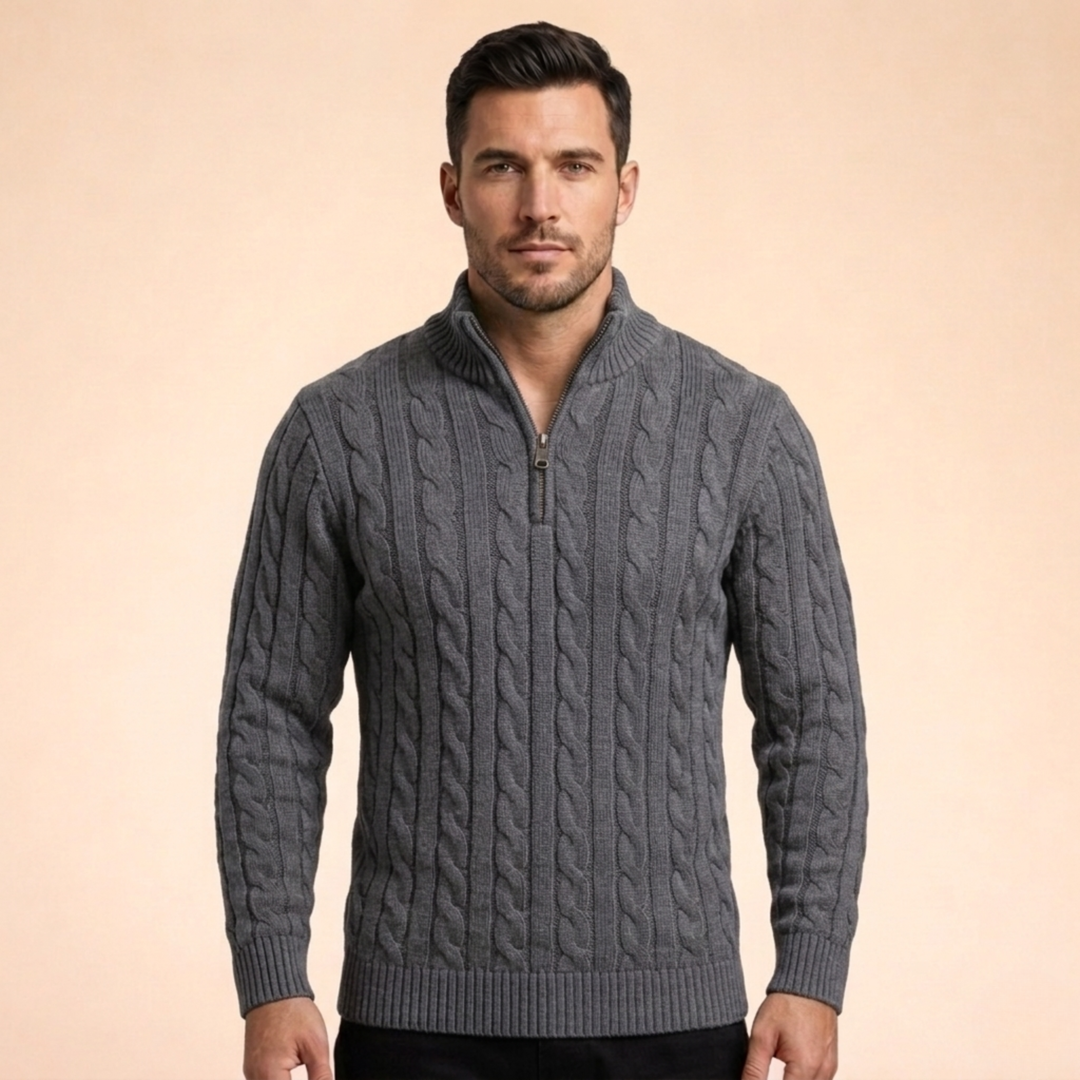 Alexander | Men's Soft, Warm & Timeless Wool Sweater-Metro Lane Plaza
