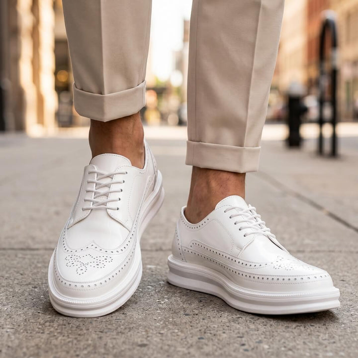 Casual brogue-sneakers til mænd