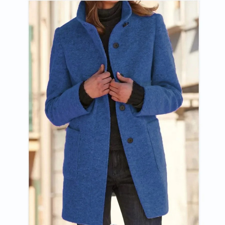 Abrigo de invierno para mujer de mezcla de lana | Diseño atemporal y favorecedor