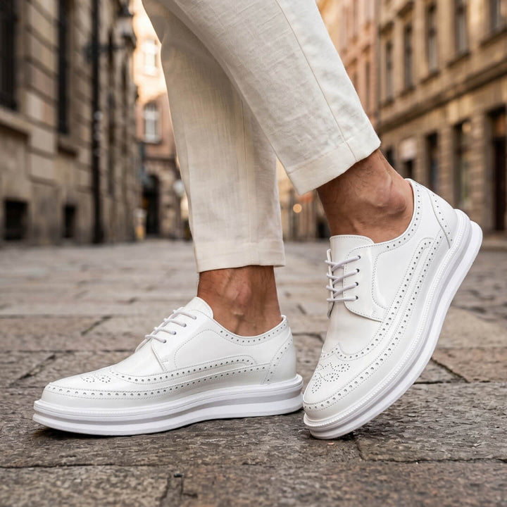 Casual brogue-sneakers til mænd