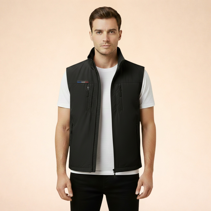 Kevin | Men's Lightweight Breathable Sleeveless Cargo Vest-Metro Lane Plaza