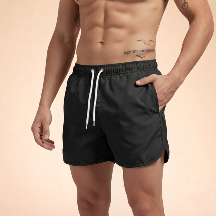 Lucas | Men's Quick-Drying Swim Shorts for Active Lifestyle-Metro Lane Plaza