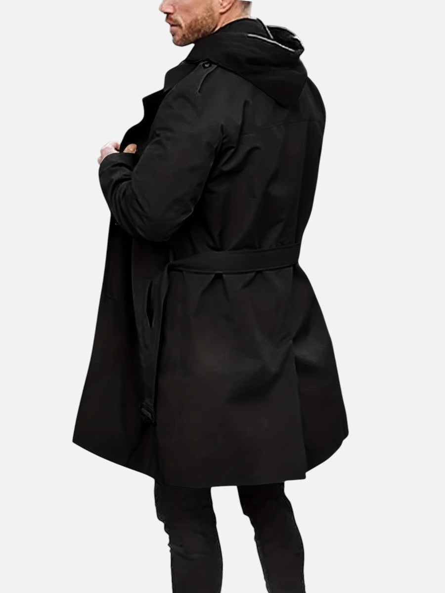 Men's Double-Breasted Trench Coat