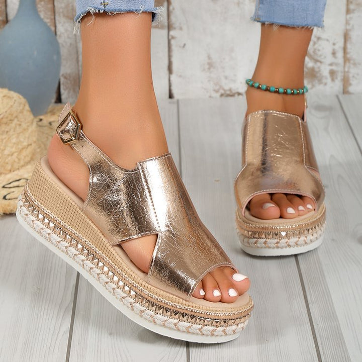 Women's Summer Shiny Sandals-Metro Lane Plaza