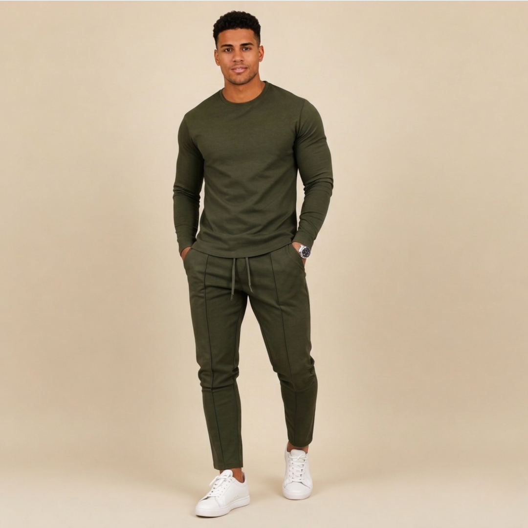 Marco | Men's Modern Relaxed Fit Casual Outfit-Metro Lane Plaza
