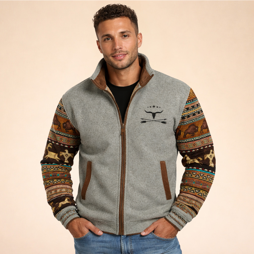 Arden | Men's Stylish Warm Merino Fleece Jacket-Metro Lane Plaza