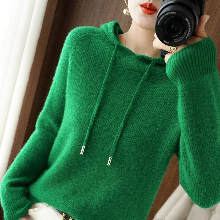 Women's Comfortable Knit Stylish Hoodie-Metro Lane Plaza