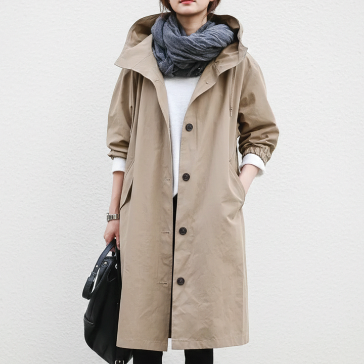 Women's Hooded Trench Coat