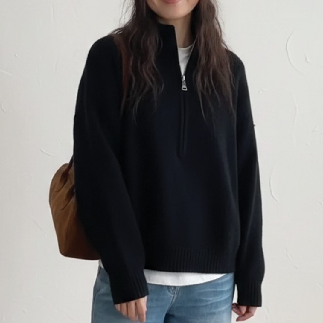 Maglione da donna in maglia a collo alto