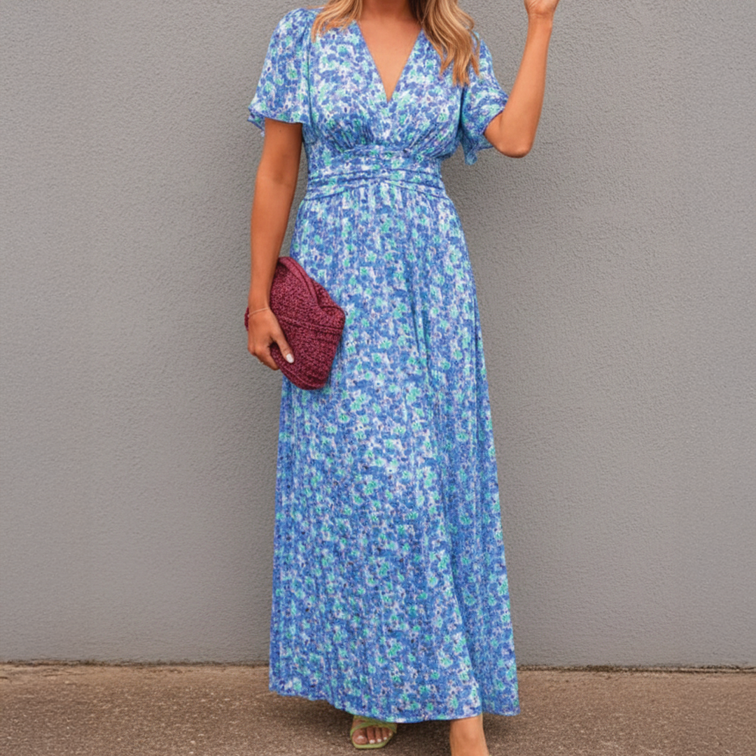 Alice | Women's Floral Maxi Dress - Elegant Summer Style-Metro Lane Plaza