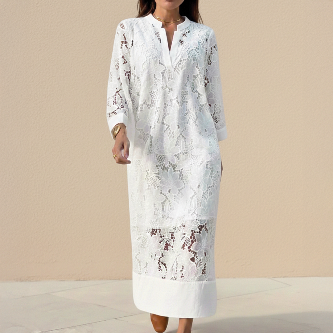 Avery | Women's Lace Layered Dress-Metro Lane Plaza