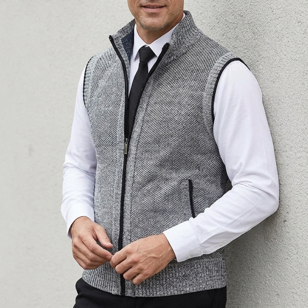 Men's Zip-Up Sweater Vest