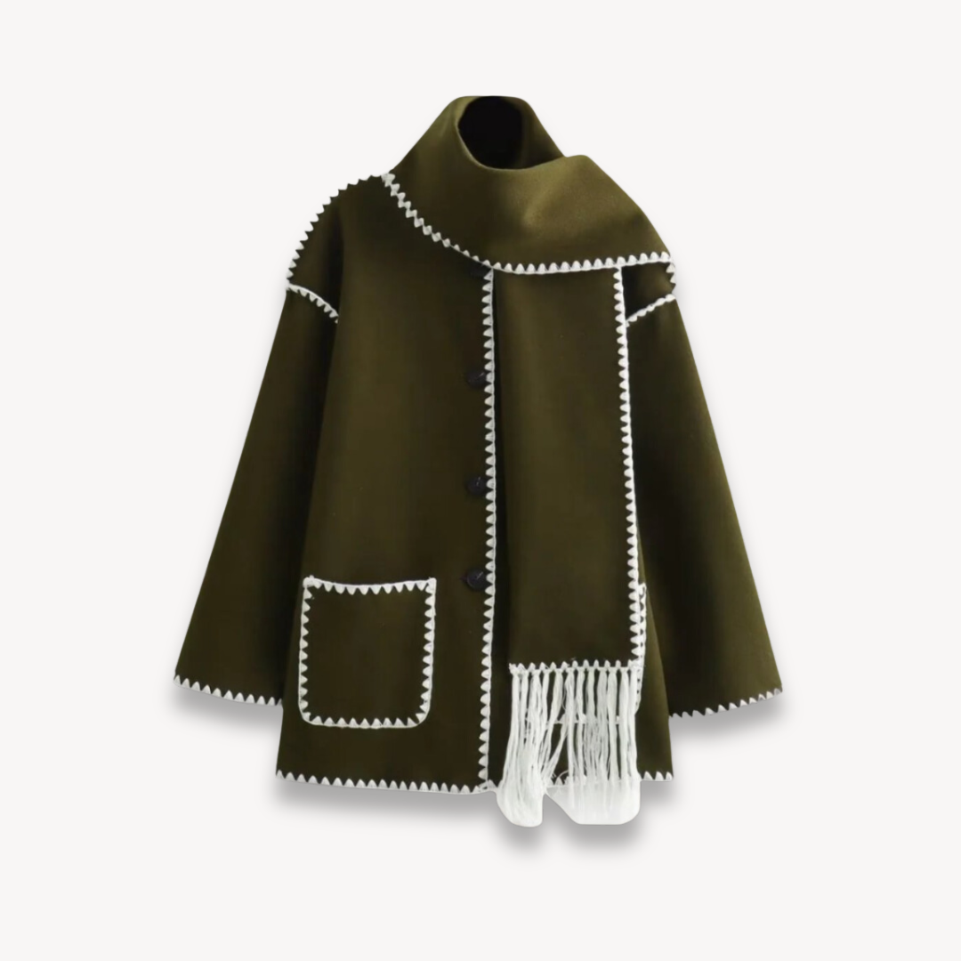 Oversized kappejakke til kvinder