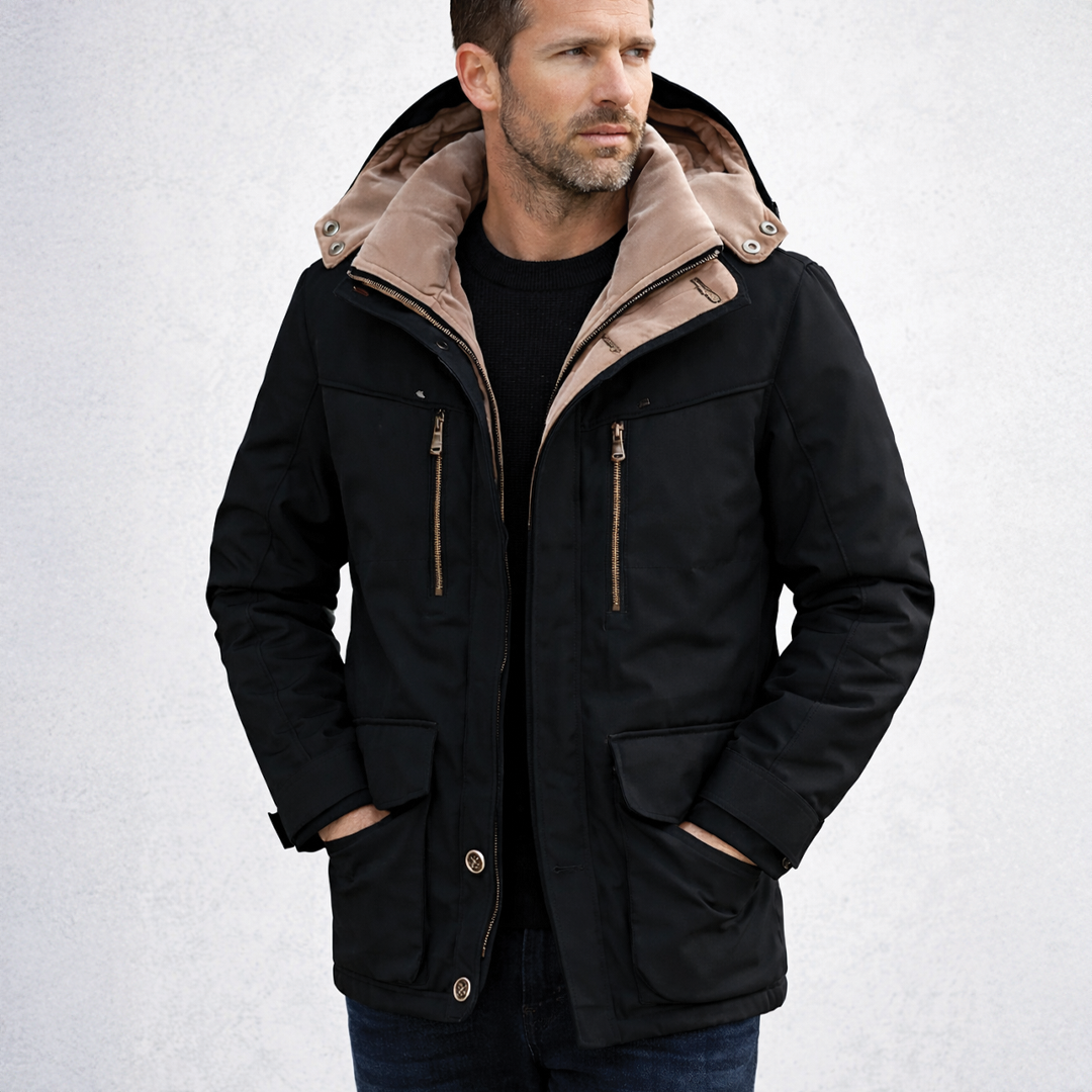 Warme Herren-Winterjacke