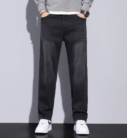 Men's Stylish Solid Casual Denim Pants-Metro Lane Plaza