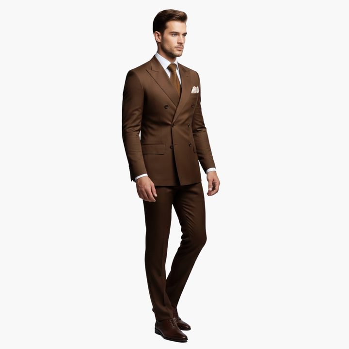 Men's Slim Fit Two-Piece Suit Set-Metro Lane Plaza