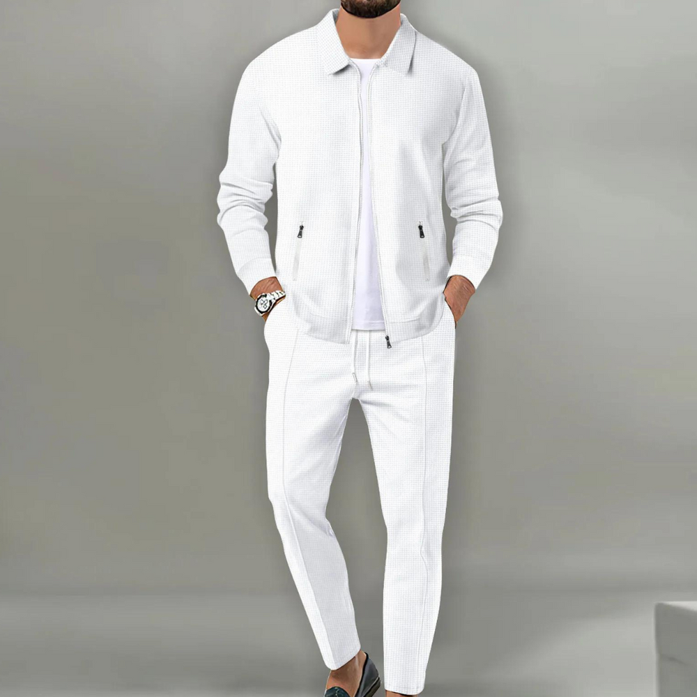 Classic Men's Cardigan Complete Set-Metro Lane Plaza