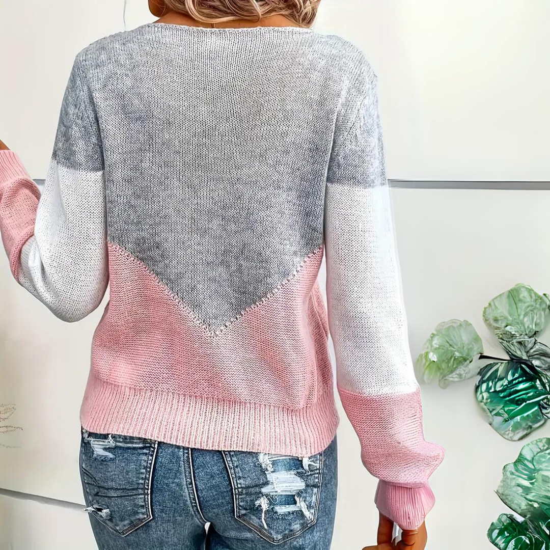 Women's Stylish Pink Cashmere Sweater | Unique Winter Wear-Metro Lane Plaza