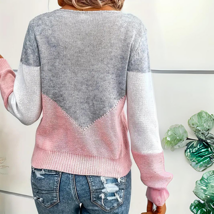 Women's Stylish Pink Cashmere Sweater | Unique Winter Wear-Metro Lane Plaza