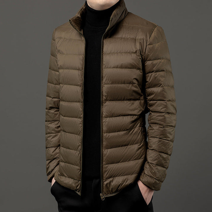 Miesten slim fit -kevyt toppatakki