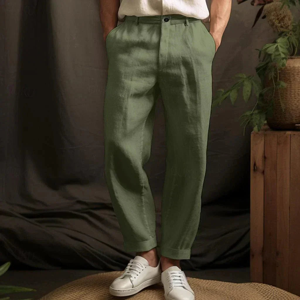 Men's Comfortable and Versatile Linen Trousers