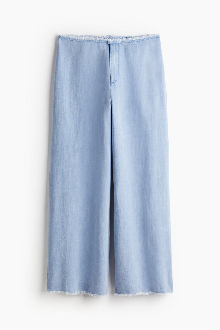 Tilde | Women's Wide-Legged Jeans – Light Denim, Relaxed Fit-Metro Lane Plaza