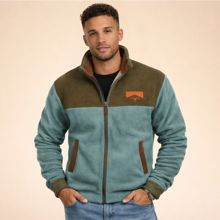 Arden | Men's Stylish Warm Merino Fleece Jacket-Metro Lane Plaza